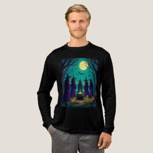 1970 Witchy Halloween kunst Tri-Blend Shirt