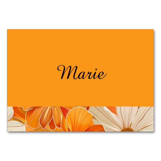 1970er Florale Gartenparty Kaart (Voorkant)