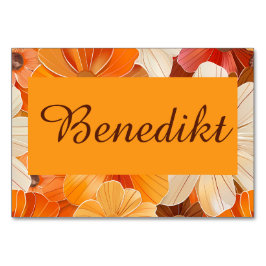 1970er Florale Gartenparty Kaart