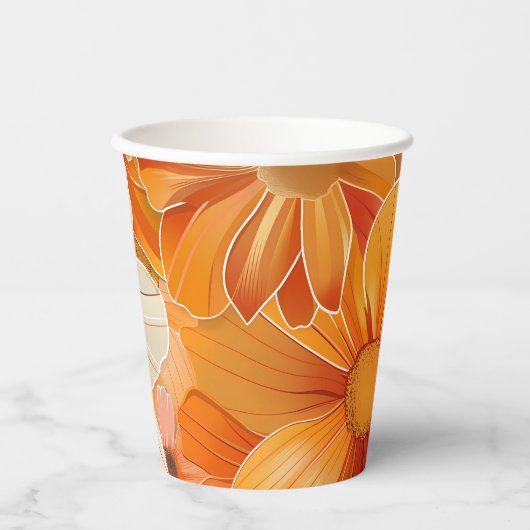 1970er Retro Gartenparty Papieren Bekers (Voorkant)