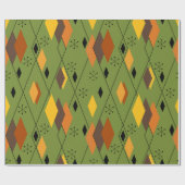 1970s Atomic Diamonds Cadeaupapier (Vlak)