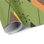 1970s Atomic Diamonds Cadeaupapier (Rol Hoek)