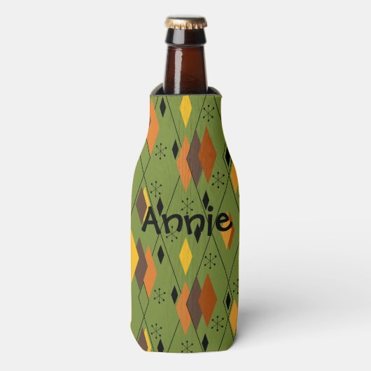 1970s Atomic Diamonds Flesjeskoeler (Fles Voorkant)