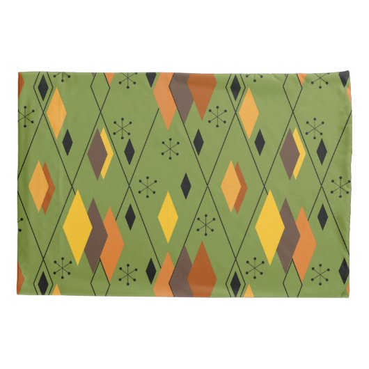 1970s Atomic Diamonds Kussensloop (Achterkant)