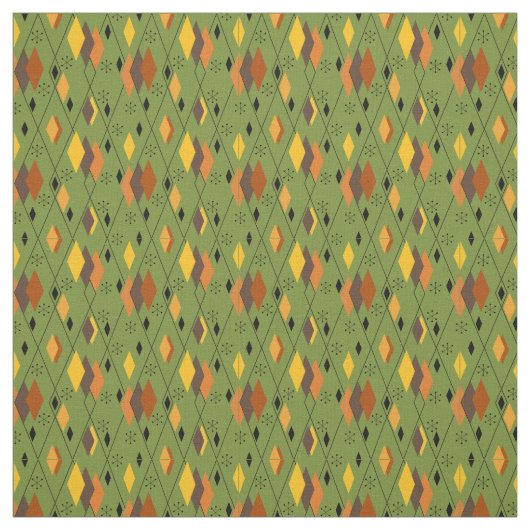 1970s Atomic Diamonds Stof (Swatch)