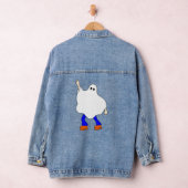 1970s Disco Halloween Ghost Groovy Denim Jacket (Hangar)