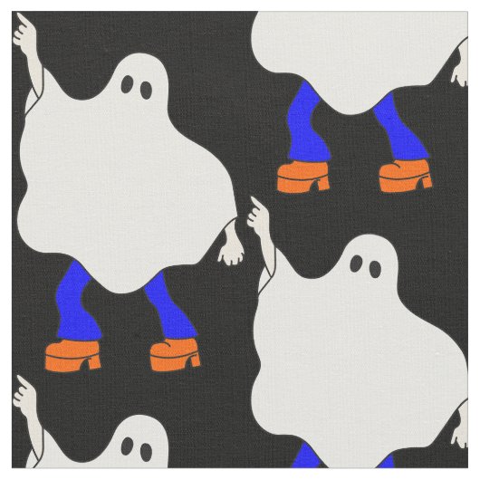 1970s Disco Halloween Ghost Groovy Stof (Close Up)