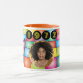 1970's Foto Disco Ball Funky Verjaardag Mok (Midden)