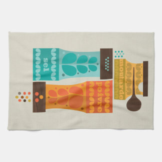 1970's Franse specerijen theedoek