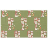1970s Groovy Merry Christmas Funky Tafelkleed (Voorkant (Horizontaal))