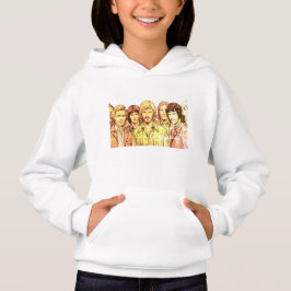 1970s Group of Men on a Cozy Long Sleeve White