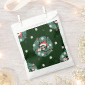 1970s Kerstkrans Santa Alien Bedankzakje (Geknipt)