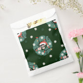 1970s Kerstkrans Santa Alien Bedankzakje (Gezegeld)