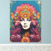 1970's Lady Canvas Afdruk (Insitu (Houten vloer))