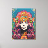  1970's Lady Canvas Afdruk (Voorkant)