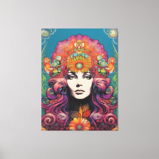 1970's Lady Canvas Afdruk (Voorkant)