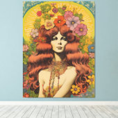 1970's Lady Canvas Print (Insitu (Houten vloer))