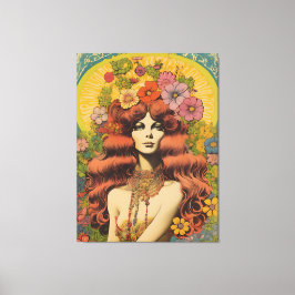 1970's Lady Canvas Print