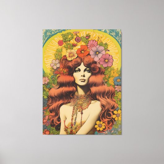 1970's Lady Canvas Print (Voorkant)