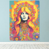 1970's Lady Canvas Print (Insitu (Houten vloer))