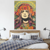 1970's Lady Canvas Print (Insitu (Slaapkamer))