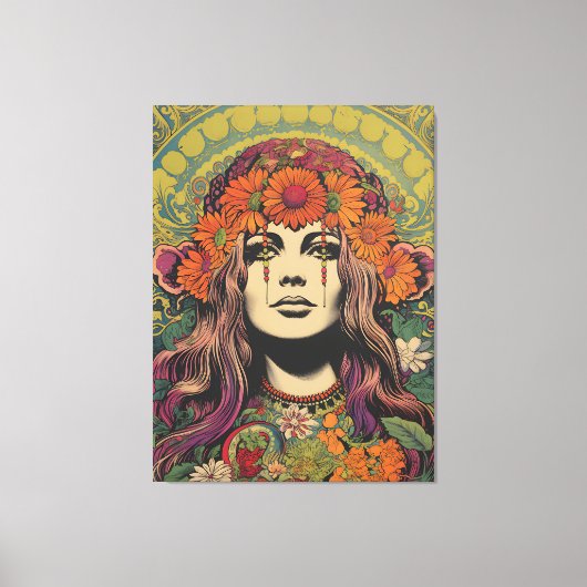 1970's Lady Canvas Print (Voorkant)