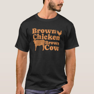 1970s Muziek Bow Chicka Wow Wow Grap Brown Chicken T-shirt