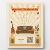 1970s Muziektherapie met Spotify QR Code Fotoplaat (Voorkant)