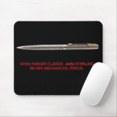 1970's Parker Classic Sterling Zilveren Mech Penci Muismat (Met muis)