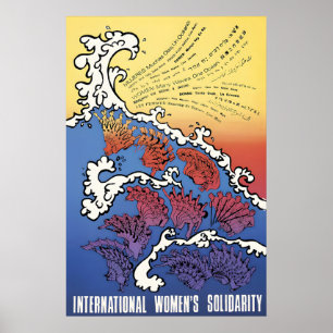 1970s Politieke Poster Internationale Vrouwen