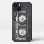 1970's Retro Cassette Mix Tape iPhone Hoesje (Achterkant)