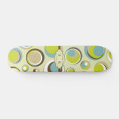 1970's Retro Circle Pattern Old School Skateboard (Horizontaal)