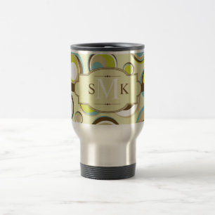 1970's Retro Circle Roestvrij staal Reizen Mok Cup