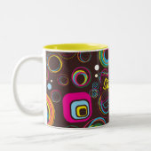 1970's Retro Circle Square 1950 Coffee Mok Cup (Links)