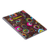 1970's Retro Circle Square 1950 Spiral Notitieboek (Rechterzijde)