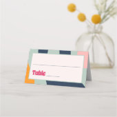 1970s Retro Groovy Bold Abstract Plaatskaartje (Voorkant)