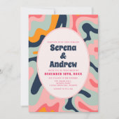 1970s Retro Groovy Pastel Bold Kaart (Voorkant)