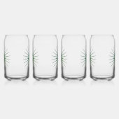 1970's Retro Star Burst Blikvorm Glas (Rechts)