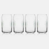 1970's Retro Star Burst Blikvorm Glas (Links)