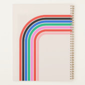 1970s Retro Stripe  fotoanner Planner (Achterkant)