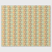 1970s Retro Style Geometric Graphic Cadeaupapier (Vlak)