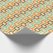 1970s Retro Style Geometric Graphic Cadeaupapier (Hoek)