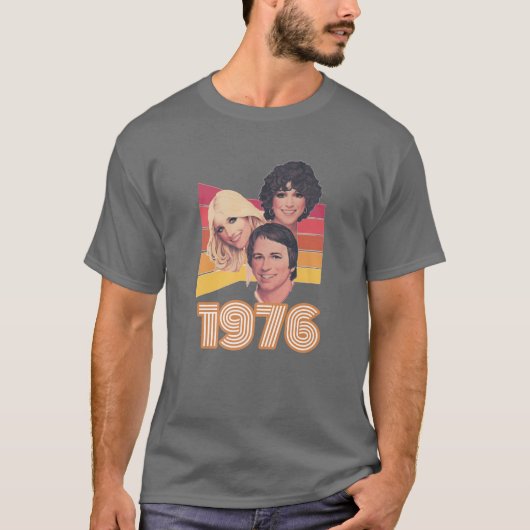 1970'S Retro TV Jack Tripper T-shirt (Voorkant)
