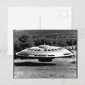 1970s Retro UFO Australian Outback Boerderij Briefkaart (Voorkant / Achterkant)