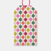 1970s stijl geometrische print foto cadeaulabel (Achterkant)