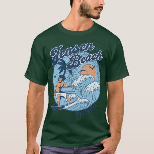 1970s Surfen Jensen Beach Florida Retro S T-shirt