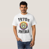 1970'S VERJAARDAG RETRO T-shirt (Voorkant volledig)