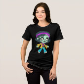 1970s Zombie Meisje Tri-Blend Shirt (Voorkant volledig)