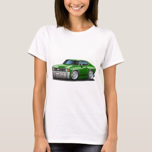 1971-1972 Chevelle Green Car T-shirt (Voorkant)