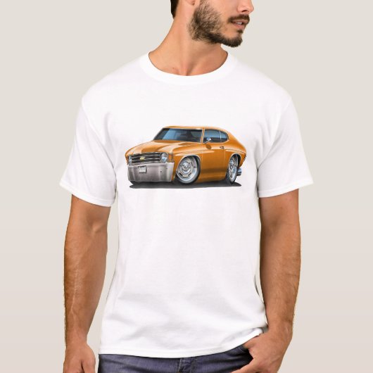 1971-1972 Chevelle Oranje auto T-shirt (Voorkant)